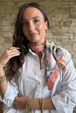 Paisley Tile Silky Blend Square Scarf Multi